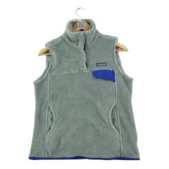 Second life - Damska bluza polarowa Snap-T Gray - Jak nowy. Szare bluzy damskie Patagonia, bez wzorów, z polaru, sportowe, bez ramiączek, bez kaptura. Za 212.96 zł.