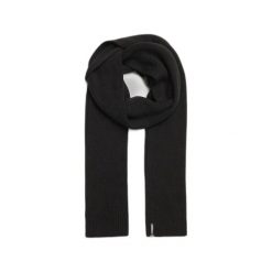 Damski szal wełniany Superdry Essential. Czarne szaliki damskie Superdry, bez wzorów, z dzianiny. Za 152.45 zł.