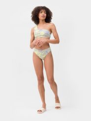 4F Dół od bikini damski XL. Żółte bikini 4F, xl, bez wzorów, z materiału. W wyprzedaży za 9.99 zł.