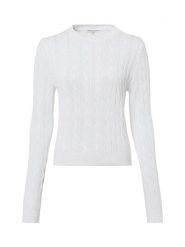 Marie Lund Sweter z dzianiny Kobiety Bawełna biały, XL. Białe swetry nierozpinane damskie Marie Lund, xl, bez wzorów, z bawełny, bez kołnierzyka, bez ramiączek. Za 199.95 zł.