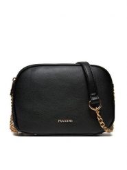 Puccini Torebka BML058M Czarny. Czarne listonoszki damskie Puccini, bez wzorów, ze skóry, bez dodatków. Za 109.99 zł.