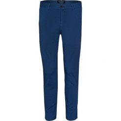 Spodnie Niebieskie Męskie, Casualowe, Chinosy z Elastanem, Zwężana Nogawka -QUICKSIDE. Niebieskie eleganckie spodnie męskie Quickside, bez wzorów, z bawełny. Za 125.00 zł.