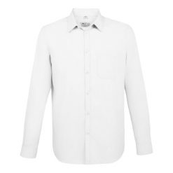 Męska Koszula Baltimore Slim. Białe koszule męskie SOL'S, l, bez wzorów, casualowe, bez kołnierzyka, bez ramiączek. Za 149.99 zł.