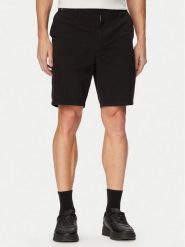 BOSS Szorty materiałowe H-Kane1 50555235 Czarny Modern Fit. Czarne szorty męskie Boss, bez wzorów, z bawełny. Za 449.99 zł.