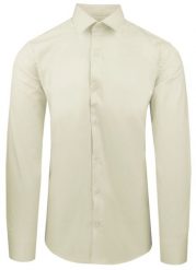 Pistacjowa Koszula Bawełniana o Taliowanym Kroju, Jednokolorowa. Zielone koszule męskie Pazzani, bez wzorów, z bawełny, eleganckie, bez kołnierzyka, bez ramiączek. Za 169.00 zł.