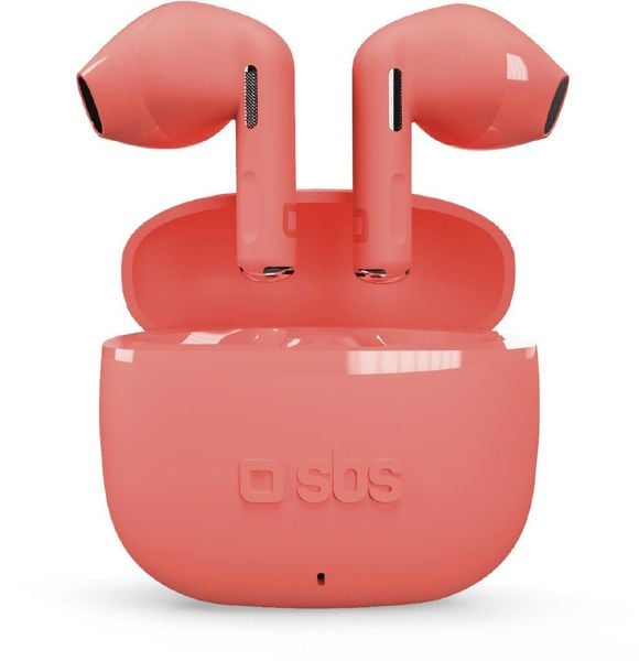 SBS wireless earbuds Go Pods TWS, red. Czerwone słuchawki bezprzewodowe SBS Mobile. Za 119.30 zł.