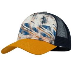 Czapka z daszkiem Unisex Buff Trucker Cap. Żółte czapki damskie Buff, na lato, bez wzorów, z materiału, sportowe. Za 83.00 zł.