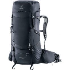 Deuter Plecak trekkingowy Aircontact Core 50+10 black. Czarne plecaki męskie Deuter, bez wzorów, sportowe. Za 1,259.00 zł.