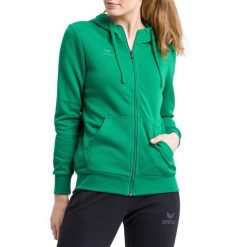 Damska bluza z kapturem zapinana na zamek Erima Basic. Zielone bluzy damskie Erima, xs, bez wzorów, z bawełny, sportowe, bez ramiączek, z kapturem. Za 328.99 zł.