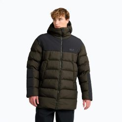 Kurtka ocieplana męska Jack Wolfskin Icy Hollow Hooded. Zielone kurtki męskie Jack Wolfskin, na zimę, m, bez wzorów, z materiału, bez kaptura. Za 1,259.00 zł.