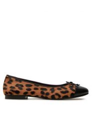 Tory Burch Baleriny 154509 Brązowy. Brązowe balerinki damskie Tory Burch, bez wzorów, ze skóry, bez obcasa, bez zapięcia. Za 1,049.00 zł.