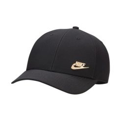 Czapka z daszkiem Nike Dri-FIT Club. Czarne czapki damskie Nike, bez wzorów, sportowe. Za 100.99 zł.