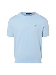 Polo Ralph Lauren Męska koszula z dzianiny Mężczyźni Bawełna (100%) niebieski jednolity, M. Niebieskie koszule męskie Polo Ralph Lauren, m, bez wzorów, z bawełny, eleganckie, bez kołnierzyka, bez ramiączek. Za 769.95 zł.