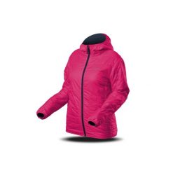 Kurtka Trimm DOUBLE LADY. Czerwone kurtki sportowe damskie TRIMM, bez wzorów, bez ramiączek, z kapturem, trekkingowe. W wyprzedaży za 280.00 zł.