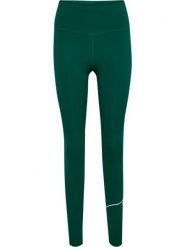 Legginsy damskie Hummel hmlCOURT. Zielone legginsy damskie Hummel, bez wzorów, z materiału. Za 255.00 zł.