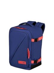 Plecak do samolotu American Tourister Take2cabin S. Fioletowe plecaki męskie American Tourister, bez wzorów, z materiału. Za 179.99 zł.