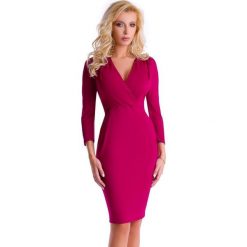Natalee sukienka damska, S, różowa. Czerwone sukienki damskie Natalee, s, bez wzorów, eleganckie, bez kołnierzyka, bez ramiączek. W wyprzedaży za 99.00 zł.