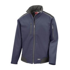 Oddychająca Kurtka Męska Ripstop Soft Shell. Czarne kurtki męskie RESULT, m, bez wzorów, sportowe, bez kaptura. Za 216.99 zł.