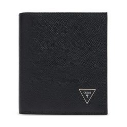 Portfel Guess. Czarne portfele męskie Guess, z aplikacjami. Za 225.99 zł.