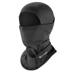 Czapka z pełną osłoną twarzy, ciepła, czarna. Czarne czapki damskie WEST BIKING, na zimę, bez wzorów, z materiału, sportowe. Za 63.04 zł.