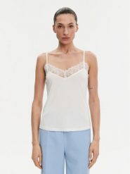 Morgan Top M2BETINA Écru Regular Fit. Topy damskie Morgan, m, bez wzorów, z syntetyku, bez kołnierzyka, bez ramiączek. Za 79.99 zł.