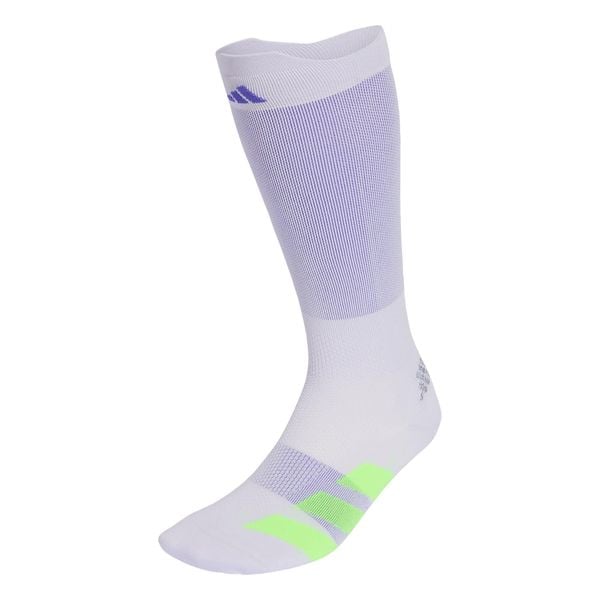Biegowe skarpety do łydki adizero. Fioletowe skarpetki damskie Adidas, bez wzorów, z elastanu. Za 89.95 zł.