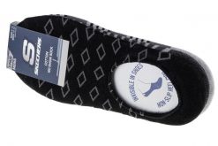 Skechers 3pk Mens Non Terry No Show, męskie, Fitness, skarpetki, Czarne. Szare skarpety męskie Skechers, bez wzorów, z materiału. Za 49.99 zł.