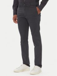 BOSS Chinosy 50559154 Granatowy Slim Fit. Niebieskie eleganckie spodnie męskie Boss, bez wzorów, z bawełny. Za 599.99 zł.