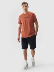 4F Spodenki dresowe męskie - czarne 3XL. Czarne szorty męskie 4F, bez wzorów, z bawełny, sportowe. Za 99.99 zł.
