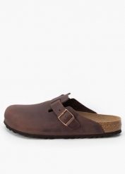 BIRKENSTOCK BOSTON SFB LEOI HABANA Klapki męskie. Brązowe klapki męskie Birkenstock, bez wzorów, bez zapięcia. Za 539.99 zł.