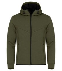 Clique Hayden kurtka z kapturem z miękkiego materiału air-layer – Fog green. Zielone kurtki męskie CLIQUE, xl, bez wzorów, z elastanu, z kapturem. Za 242.26 zł.