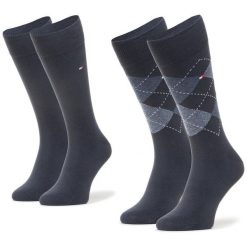 Skarpety długie Tommy Hilfiger. Niebieskie skarpety męskie Tommy Hilfiger, bez wzorów. Za 39.99 zł.