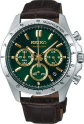 Zegarek Seiko Spirit Zegarek męski zielona tarcza 40 mm (SBTR017). Zielone zegarki męskie Seiko, bez wzorów. Za 1,127.99 zł.