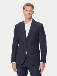 Guess Marynarka M4YN00 WG9Z2 Granatowy Regular Fit. Niebieskie marynarki męskie Guess, l, z aplikacjami, z syntetyku, bez kołnierzyka, bez ramiączek. Za 559.99 zł.