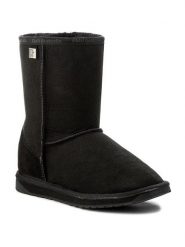 EMU Australia Śniegowce Platinum Stinger Lo WP10002 Czarny. Czarne buty zimowe męskie Emu Australia, bez wzorów, ze skóry, bez obcasa, bez zapięcia. Za 864.99 zł.