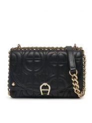 Aigner Torebka 135315 Czarny. Czarne torebki do ręki damskie Aigner, bez wzorów, ze skóry, bez dodatków. Za 1,589.00 zł.