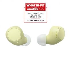 Sony Headphones | WF-C510 | Bluetooth | In-ear | Yellow | Wireless. Żółte słuchawki bezprzewodowe SONY. Za 270.99 zł.