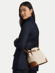 LAUREN RALPH LAUREN Torebka 431P04294005 Beżowy. Brązowe torebki do ręki damskie Lauren Ralph Lauren, bez wzorów, z materiału, bez dodatków. Za 1,529.99 zł.