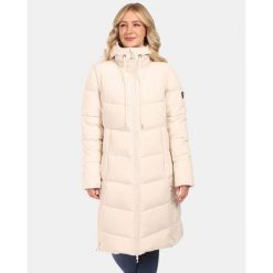 Damski płaszcz ocieplany Kilpi SALI-W. Brązowe płaszcze damskie Kilpi, bez wzorów, bez kołnierzyka, bez kaptura. Za 1,041.73 zł.