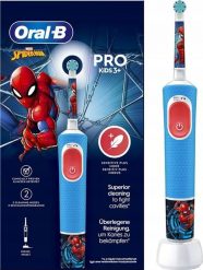 Szczoteczka Oral-B Vitality Pro Kids 103 Spiderman Blue. Niebieskie szczoteczki elektryczne Oral-B. Za 99.45 zł.