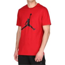 Koszulka Nike Jumpman. Czerwone koszulki sportowe męskie Nike, m, bez wzorów, z materiału, bez ramiączek. Za 204.99 zł.