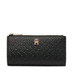 Portfel Tommy Hilfiger. Czarne portfele damskie Tommy Hilfiger. Za 289.99 zł.