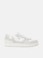 Buty męskie trampki sportowe Lacoste T-CLIP SET. Białe trampki męskie Lacoste, bez wzorów, z gumy, casualowe, bez zapięcia. Za 358.00 zł.