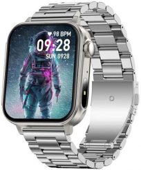 Smartwatch Colmi P80 Srebrny (P80 Steel Silver). Szare zegarki smartwatch Colmi, bez wzorów. Za 123.93 zł.