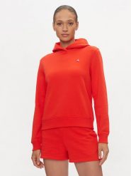 Calvin Klein Jeans Bluza Embro Badge J20J223227 Czerwony Regular Fit. Czerwone bluzy damskie Calvin Klein Jeans, s, bez wzorów, z bawełny, bez ramiączek, bez kaptura. Za 369.99 zł.