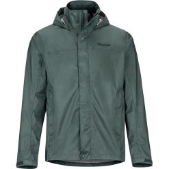 Kurtka funkcyjna "PreCip Eco Lite" niebieskim. Zielone kurtki męskie Marmot, m, bez wzorów, z materiału, bez kaptura. W wyprzedaży za 209.95 zł.
