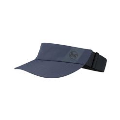 Czapka z daszkiem BUFF SPEED VISOR SOLID ASH. Niebieskie czapki damskie Buff, bez wzorów, z poliesteru, retro. Za 139.90 zł.