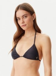 Guess Góra od bikini E4GJ18 KC632 Czarny. Czarne bikini Guess, z aplikacjami, z syntetyku. Za 159.99 zł.