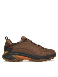 Merrell Trekkingi Moab Speed 2 Leather Waterproof J038045 Brązowy. Brązowe trekkingi męskie Merrell, ze skóry, bez zapięcia. Za 799.99 zł.