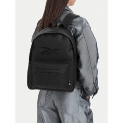 Plecak Reebok. Czarne plecaki męskie Reebok, bez wzorów, sportowe. Za 99.99 zł.